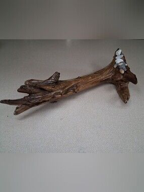 Driftwood Sculpture with Shell Accents